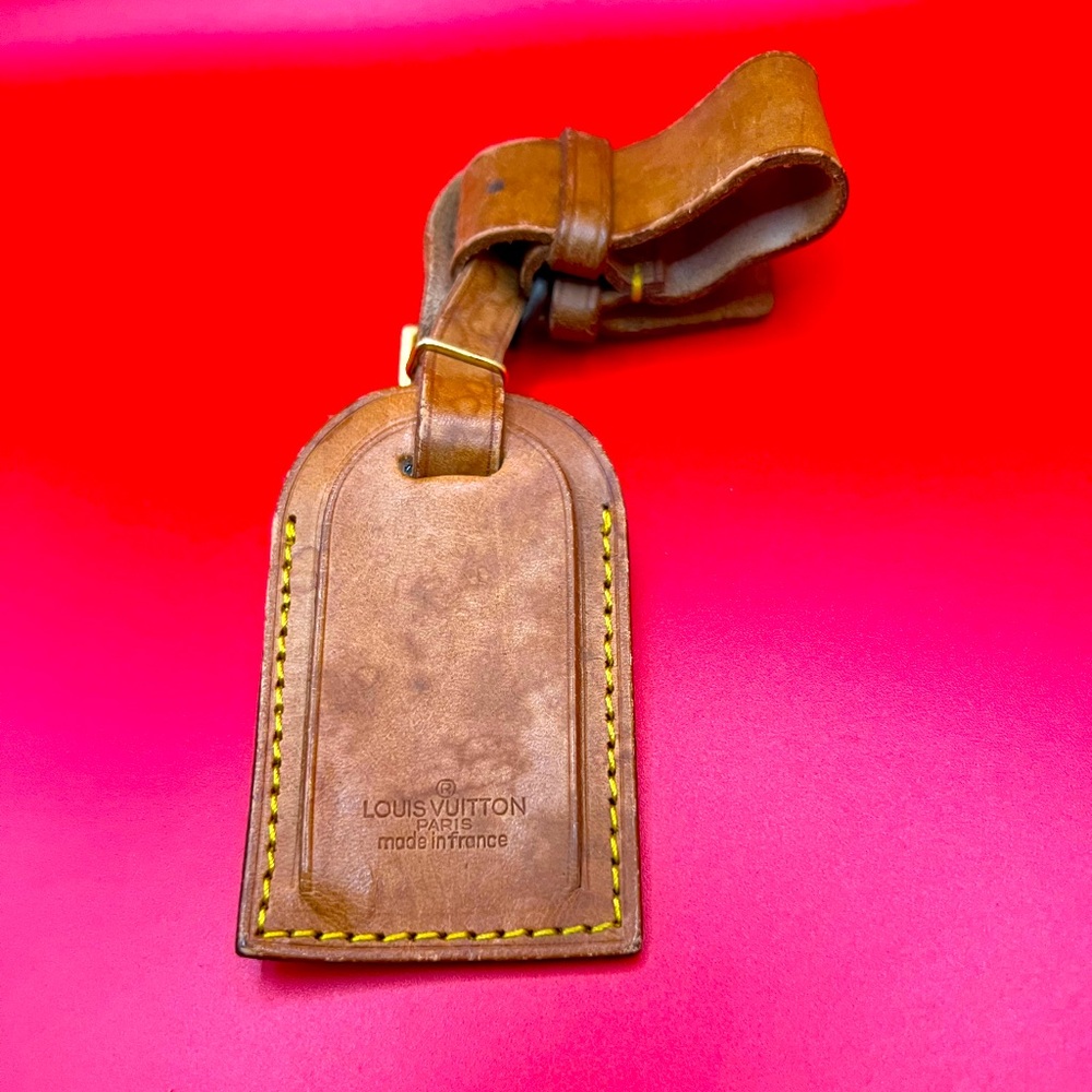 Authentic Louis Vuitton Luggage Tag 2pc Set